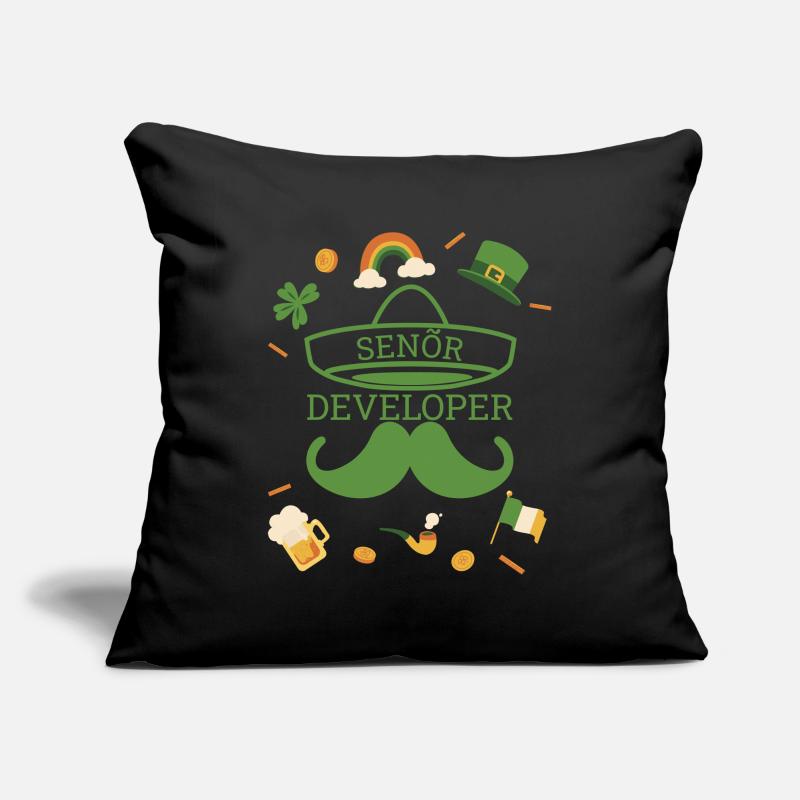 Senior Developer St Patricks Day Programmierer Sofakissenbezug 45 x 45 cm