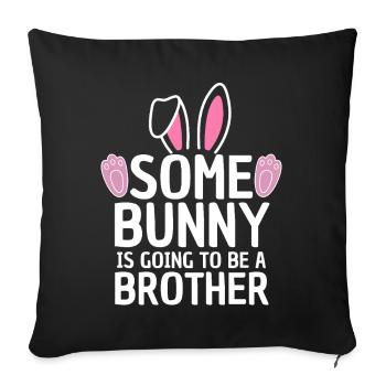 Funny Easter Baby Sibling Design - Sofa pillowcase 17,3'' x 17,3'' (45 x 45 cm) - black - Front