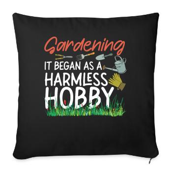 Plant Lover Gardening Gardening It - Sofa pillowcase 17,3'' x 17,3'' (45 x 45 cm) - black - Front