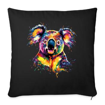 Koala Bear Australia Koala Bear Cute Koala Bears - Sofa pillowcase 17,3'' x 17,3'' (45 x 45 cm) - black - Front