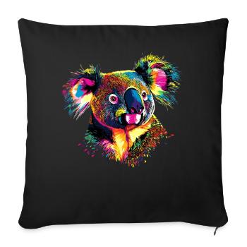 Koala Bear Australia Koala Bear Cute Koala Bears - Sofa pillowcase 17,3'' x 17,3'' (45 x 45 cm) - black - Front