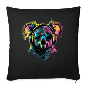 Koala Bear Australia Koala Bear Cute Koala Bears - Sofa pillowcase 17,3'' x 17,3'' (45 x 45 cm) - black - Front