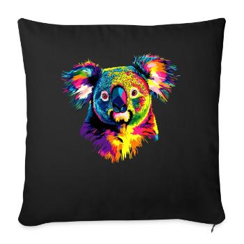 Koala Bear Australia Koala Bear Cute Koala Bears - Sofa pillowcase 17,3'' x 17,3'' (45 x 45 cm) - black - Front