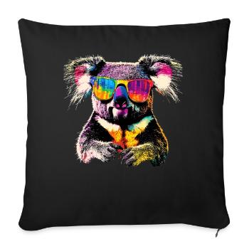 Koala Bear Australia Koala Bear Cute Koala Bears - Sofa pillowcase 17,3'' x 17,3'' (45 x 45 cm) - black - Front
