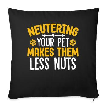 Funny Vet Medicine Pet Care Animal Hospital - Sofa pillowcase 17,3'' x 17,3'' (45 x 45 cm) - black - Front