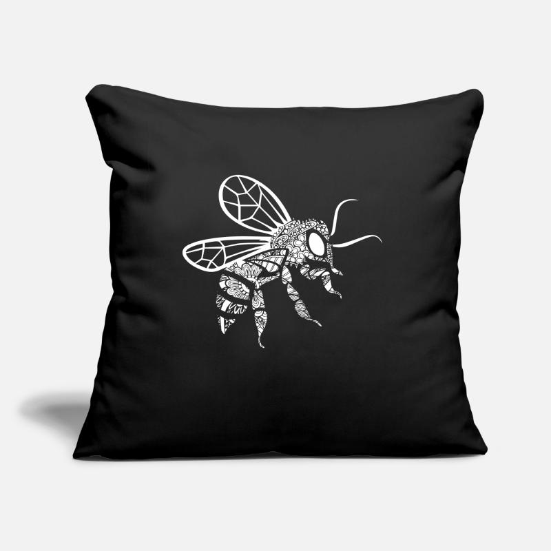 Bee Bee Floral Pattern Sofa pillowcase 17,3'' x 17,3'' (45 x 45 cm)