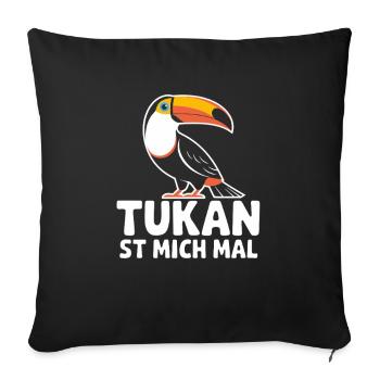 Toucan St Me Times, Toucan, Oiseau Exotique, - Housse de coussin décorative 45 x 45 cm - noir - Devant