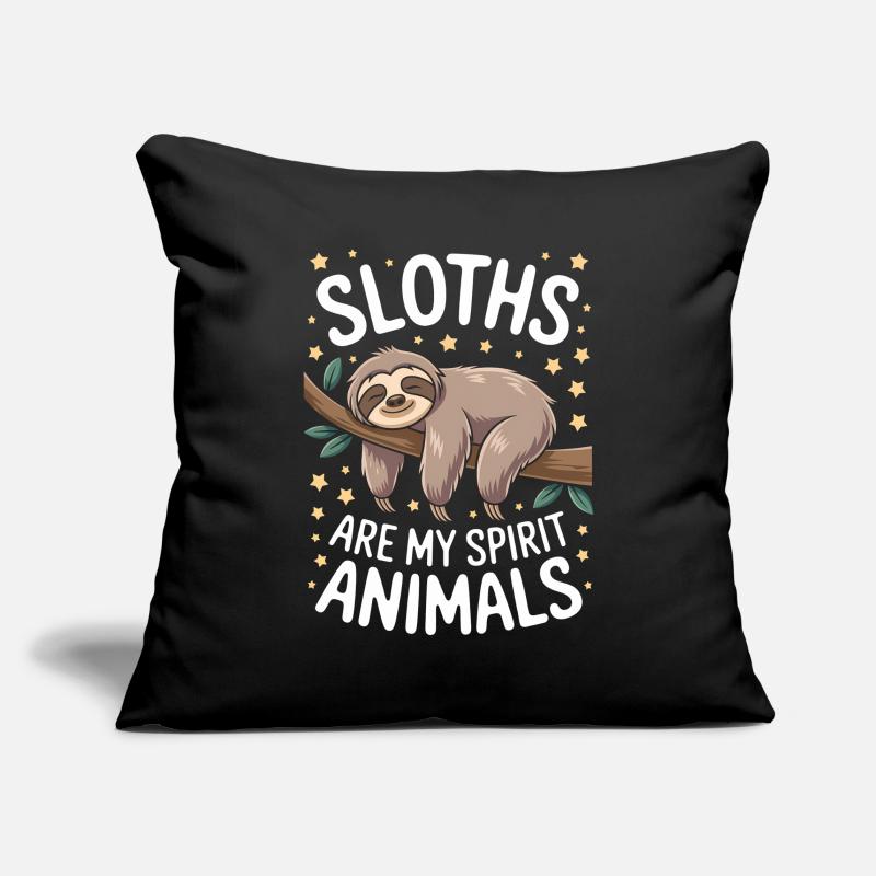 Sloth Saying, Sloths, Funny, Sloth Gift Sofa pillowcase 17,3'' x 17,3'' (45 x 45 cm)