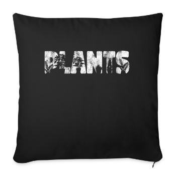 Plant Lover Gardening Plants - Sofakissenbezug 45 x 45 cm - Schwarz - Vorne