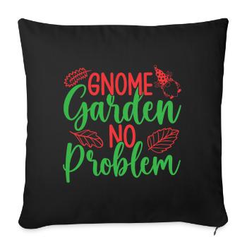 Garden Gnome Costume Gnome Garden No Problem - Sofa pillowcase 17,3'' x 17,3'' (45 x 45 cm) - black - Front