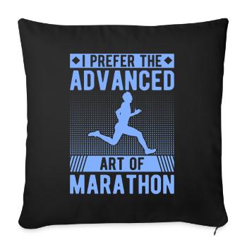 Cadeau de course XC drôle XC Runner Edition - Housse de coussin décorative 45 x 45 cm - noir - Devant