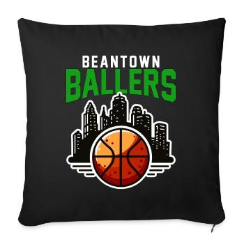 BEANTOWN BALLERS - BASKETBALL - Sofa pillowcase 17,3'' x 17,3'' (45 x 45 cm) - black - Front