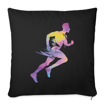 Sprinter Colorsplash Sprintender Sprint - Housse de coussin décorative 45 x 45 cm - noir - Devant