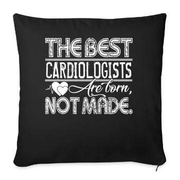 The Best Cardiologists Are Born Made - Sofa pillowcase 17,3'' x 17,3'' (45 x 45 cm) - black - Front
