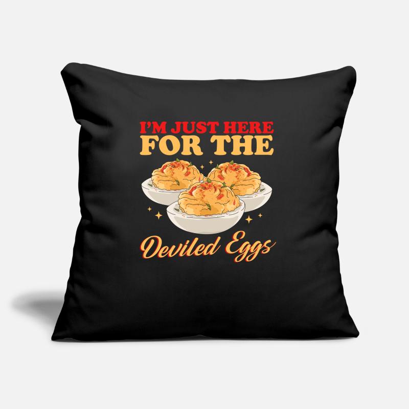 Gefüllte Eier Stuffed Deviled Eggs Geschenk Sofakissenbezug 45 x 45 cm