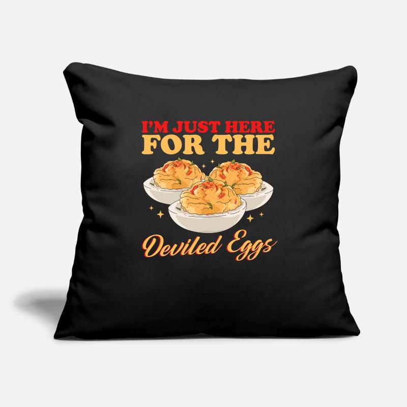 Gefüllte Eier Stuffed Deviled Eggs Geschenk Sofakissenbezug 45 x 45 cm