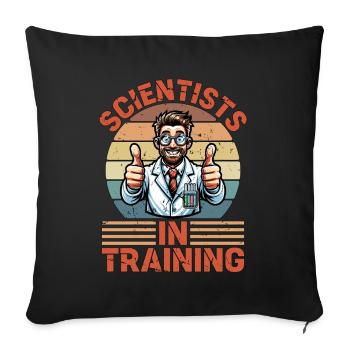 STEM Teacher Scientist In Training STEM Education - Sofa pillowcase 17,3'' x 17,3'' (45 x 45 cm) - black - Front