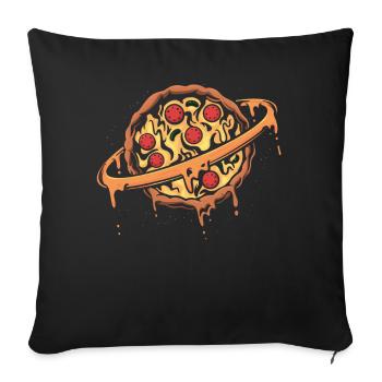 Pizzeria, Chef, Restaurant italien, Pizza, Chef - Housse de coussin décorative 45 x 45 cm - noir - Devant
