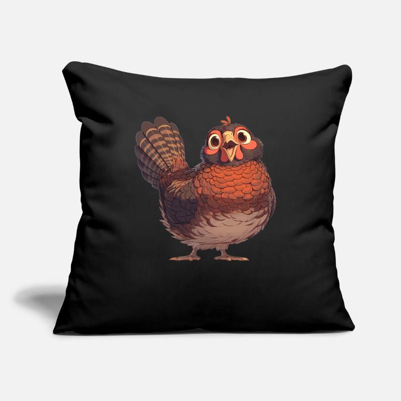 Faisans Faisan Housse de coussin décorative 45 x 45 cm
