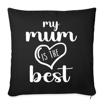 Ma mère est la meilleure - Housse de coussin décorative 45 x 45 cm - noir - Devant
