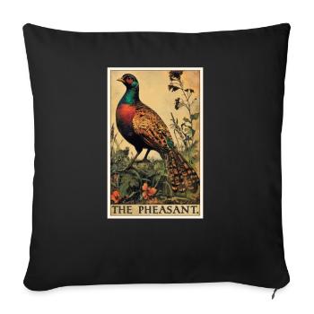Pheasants Pheasant - Sofa pillowcase 17,3'' x 17,3'' (45 x 45 cm) - black - Front