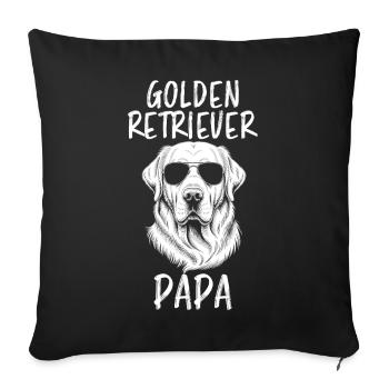 Golden Retriever Saying Golden Retriever Gift - Sofa pillowcase 17,3'' x 17,3'' (45 x 45 cm) - black - Front