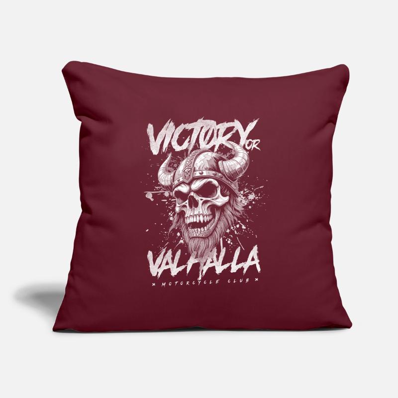 Motorrad Nordische Wikinger Sieg Oder Walhalla Sofakissenbezug 45 x 45 cm