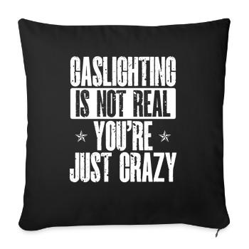 Allume-gaz - Housse de coussin décorative 45 x 45 cm - noir - Devant