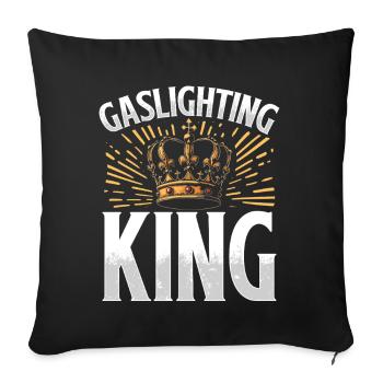 Allume-gaz - Housse de coussin décorative 45 x 45 cm - noir - Devant