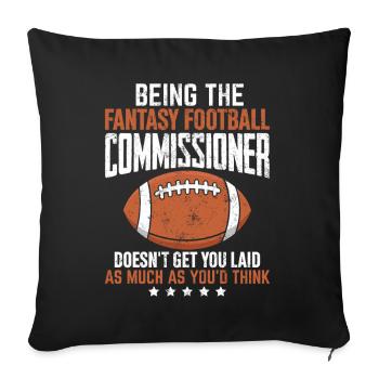 Being The Fantasy Football Draft Kickers Funny - Sofa pillowcase 17,3'' x 17,3'' (45 x 45 cm) - black - Front