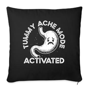 Douleur à l’estomac Survivant Douleur à l’estomac - Housse de coussin décorative 45 x 45 cm - noir - Devant