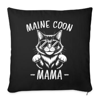 Maine Coon Saying Funny Maine Coon Gift - Sofa pillowcase 17,3'' x 17,3'' (45 x 45 cm) - black - Front