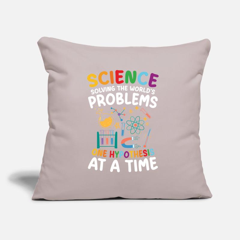 Natural sciences help solve world problems Sofa pillowcase 17,3'' x 17,3'' (45 x 45 cm)