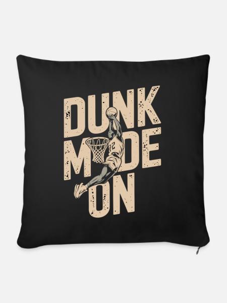 Dunk-Modus aktiviert - Sofakissenbezug 45 x 45 cm - Schwarz