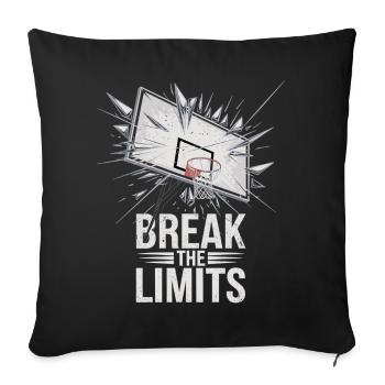 Dunk and Destruction – Break the Limits - Sofa pillowcase 17,3'' x 17,3'' (45 x 45 cm) - black - Front