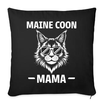 Maine Coon Saying Funny Maine Coon Gift - Sofa pillowcase 17,3'' x 17,3'' (45 x 45 cm) - black - Front