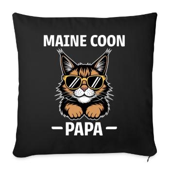 Maine Coon Saying Funny Maine Coon Gift - Sofa pillowcase 17,3'' x 17,3'' (45 x 45 cm) - black - Front