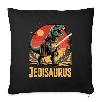 Jedisaurus - Housse de coussin décorative 45 x 45 cm - noir - Devant