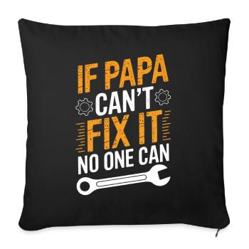 Funny Dad DIYer Saying Dad - Sofa pillowcase 17,3'' x 17,3'' (45 x 45 cm) - black - Front