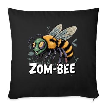 Zom-Bee – Funny Halloween Design - Sofa pillowcase 17,3'' x 17,3'' (45 x 45 cm) - black - Front