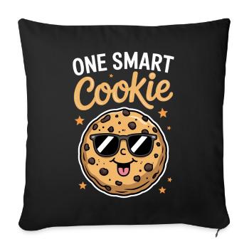 Cookies Saying Chocolate Cookies Funny Cookie Gift - Sofa pillowcase 17,3'' x 17,3'' (45 x 45 cm) - black - Front