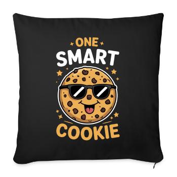 Cookies Saying Chocolate Cookies Funny Cookie Gift - Sofa pillowcase 17,3'' x 17,3'' (45 x 45 cm) - black - Front
