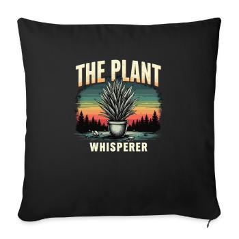 The Plant Whisperer Vintage Landscape - Sofa pillowcase 17,3'' x 17,3'' (45 x 45 cm) - black - Front
