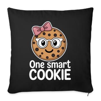 Cookies Saying Chocolate Cookies Funny Cookie Gift - Sofa pillowcase 17,3'' x 17,3'' (45 x 45 cm) - black - Front
