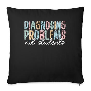 Psychologue scolaire Psychologie scolaire - Housse de coussin décorative 45 x 45 cm - noir - Devant