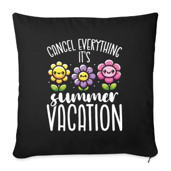 Psychologue scolaire Psychologie scolaire - Housse de coussin décorative 45 x 45 cm - noir - Devant