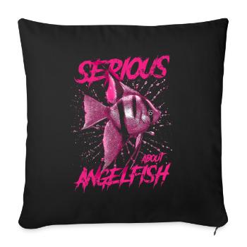 Ernsthaft über Altum Kaiserfisch Fish Keeper - Sofakissenbezug 45 x 45 cm - Schwarz - Vorne