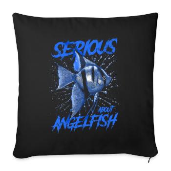 Ernsthaft über Altum Kaiserfisch Fish Keeper - Sofakissenbezug 45 x 45 cm - Schwarz - Vorne