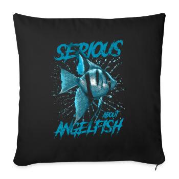 Ernsthaft über Altum Kaiserfisch Fish Keeper - Sofakissenbezug 45 x 45 cm - Schwarz - Vorne