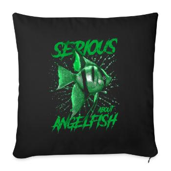 Ernsthaft über Altum Kaiserfisch Fish Keeper - Sofakissenbezug 45 x 45 cm - Schwarz - Vorne